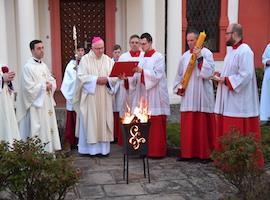 Velikonoční vigilie 2022 v litoměřické katedrále