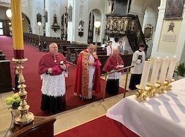 Letniční nešpory v litoměřické katedrále v roce 2022